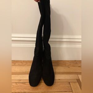 Schutz Jureci Black Suede Boots